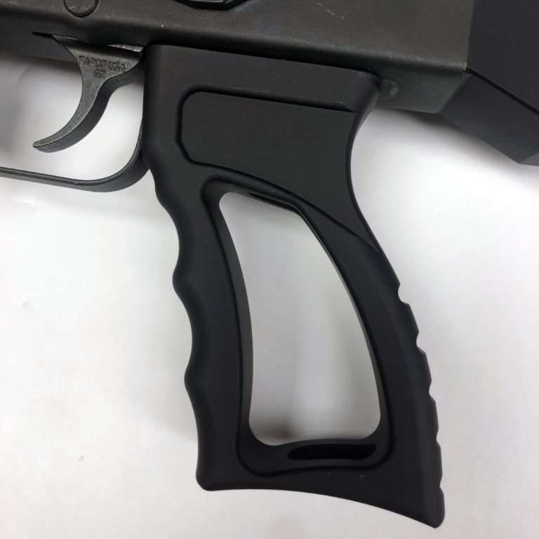 Pistol grip made from billet aluminum and black anodized for a great ...